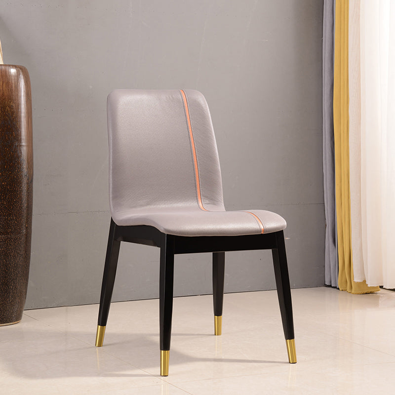 Solid Wood Traditional Dining Chair Matte Finish Side Chair for Home