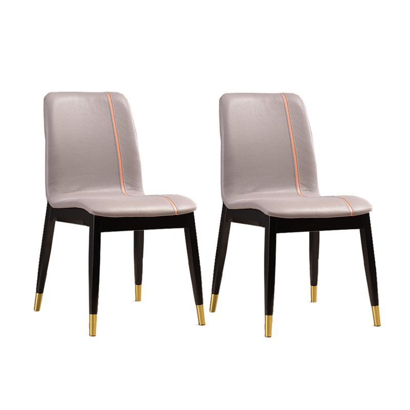 Solid Wood Traditional Dining Chair Matte Finish Side Chair for Home