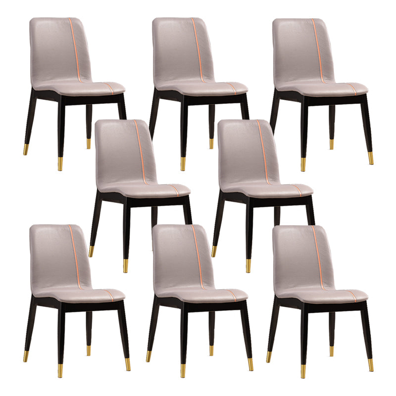 Solid Wood Traditional Dining Chair Matte Finish Side Chair for Home