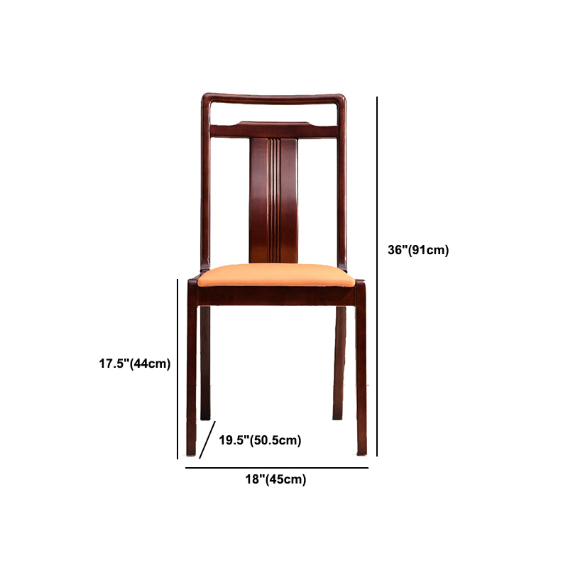 Solid Wood Traditional Dining Chair Matte Finish Side Chair for Home