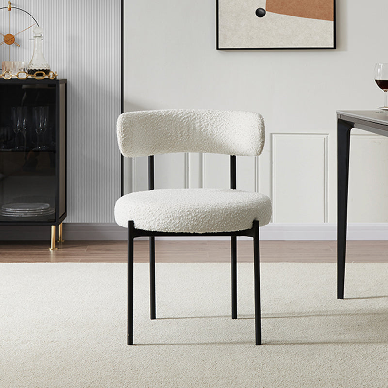 Open Back Dining Side Chair Contemporary Armless Dining Chairs