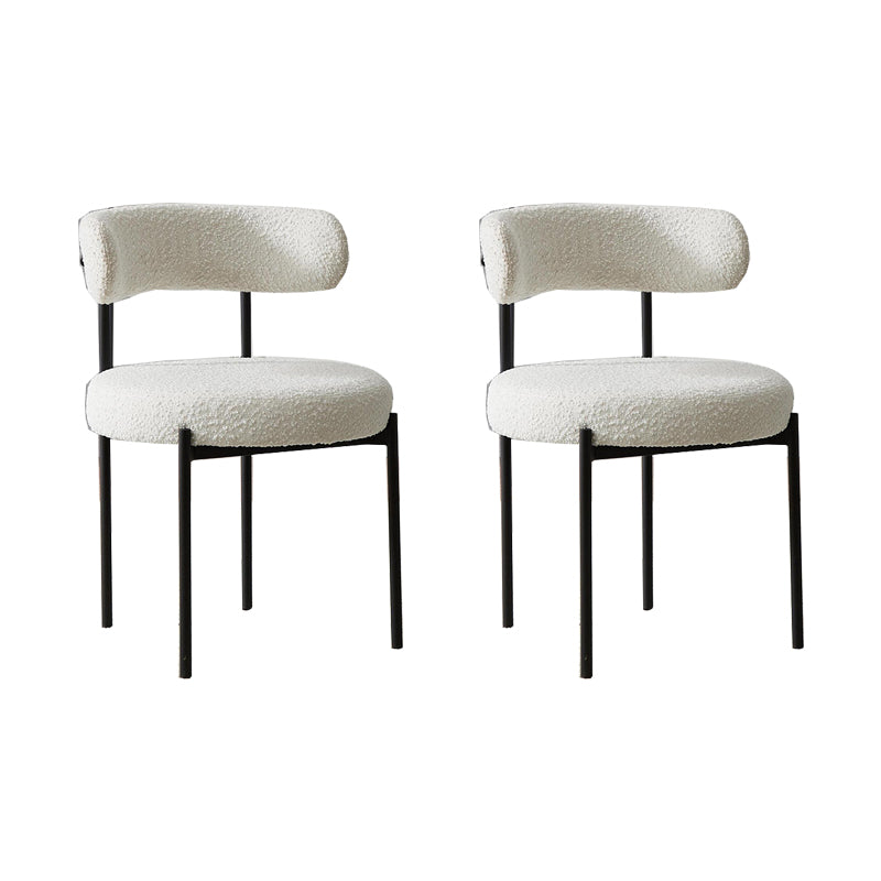 Open Back Dining Side Chair Contemporary Armless Dining Chairs