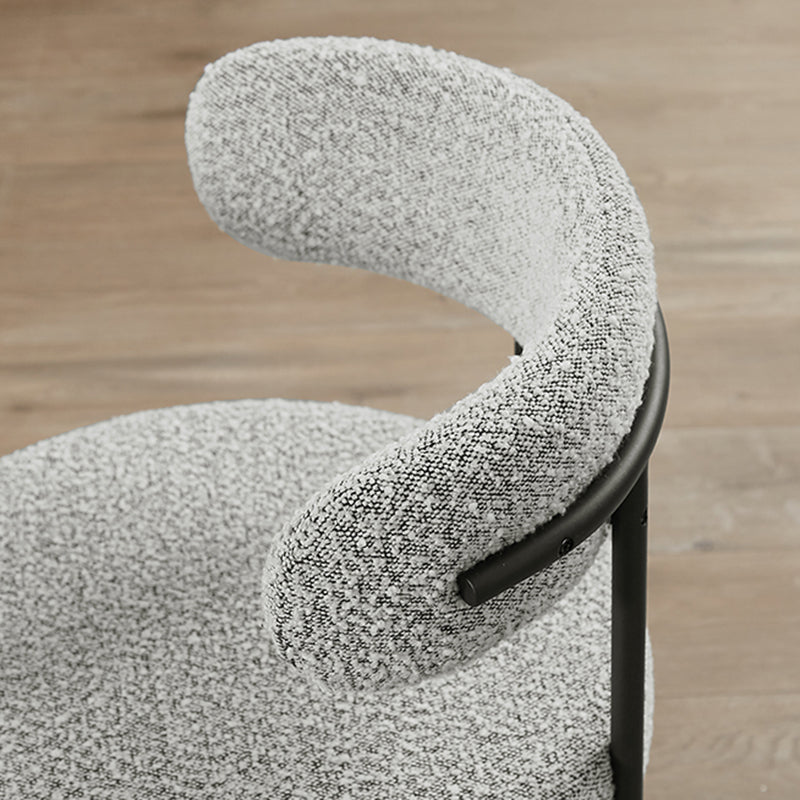 Open Back Dining Side Chair Contemporary Armless Dining Chairs