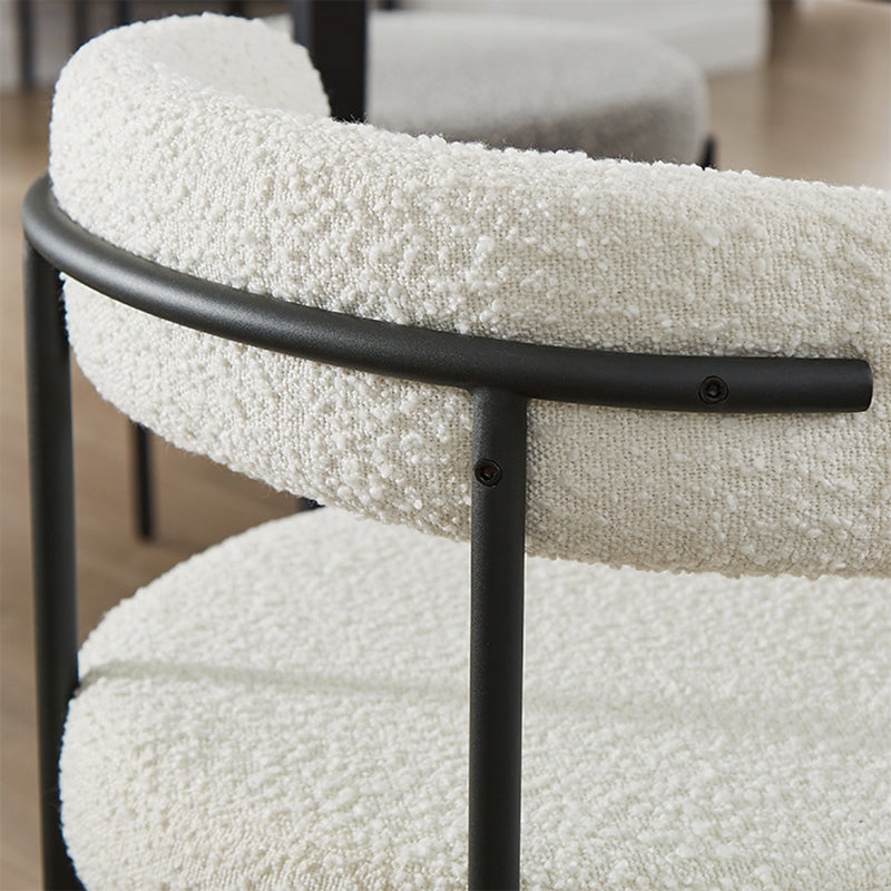 Open Back Dining Side Chair Contemporary Armless Dining Chairs