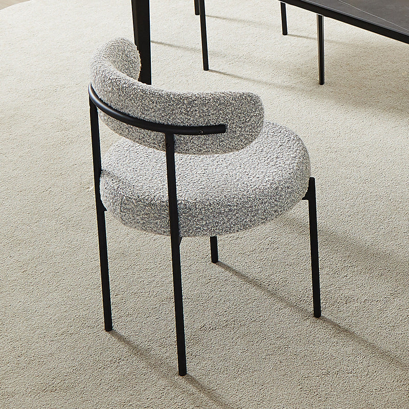 Open Back Dining Side Chair Contemporary Armless Dining Chairs