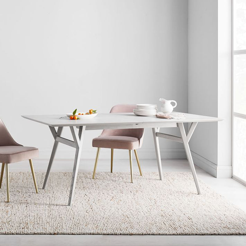 Gold Iron Legs Dining Chairs Glam Upholstered Low Back Side Chair