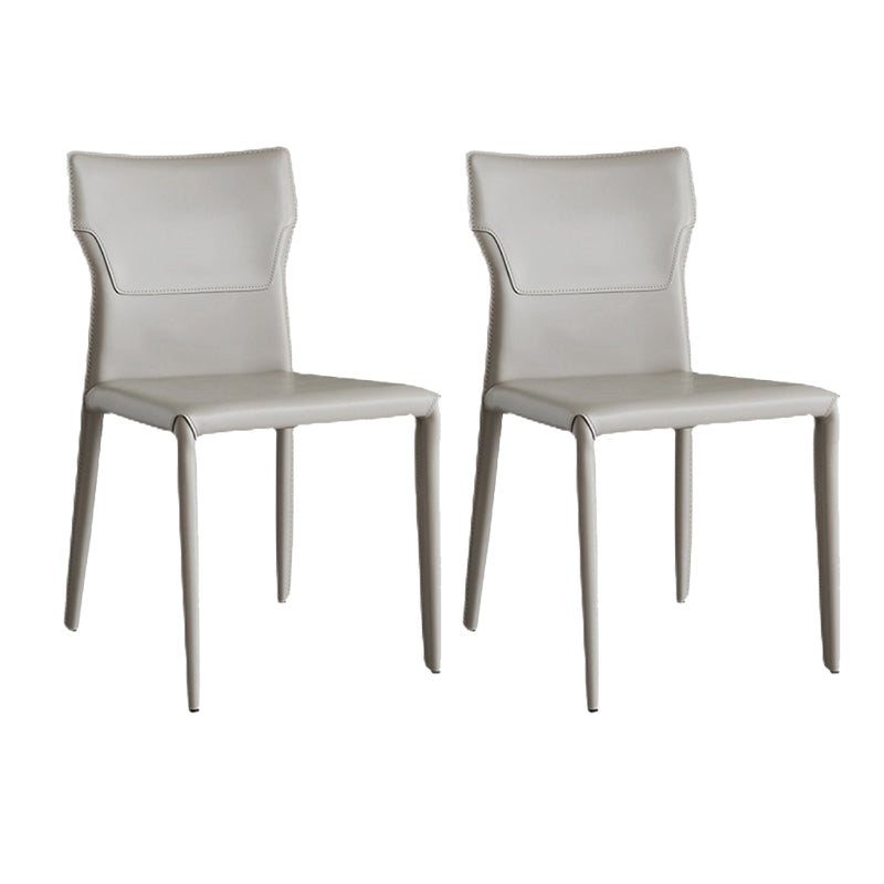 Contemporary Armless Dining Chairs Upholstered Chair for Home