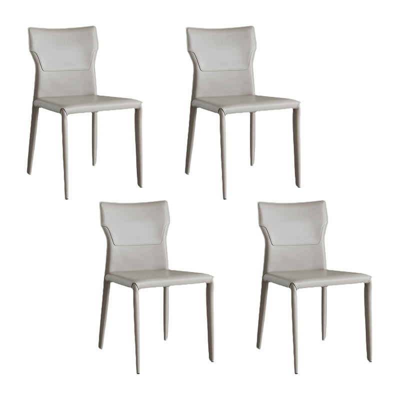 Contemporary Armless Dining Chairs Upholstered Chair for Home