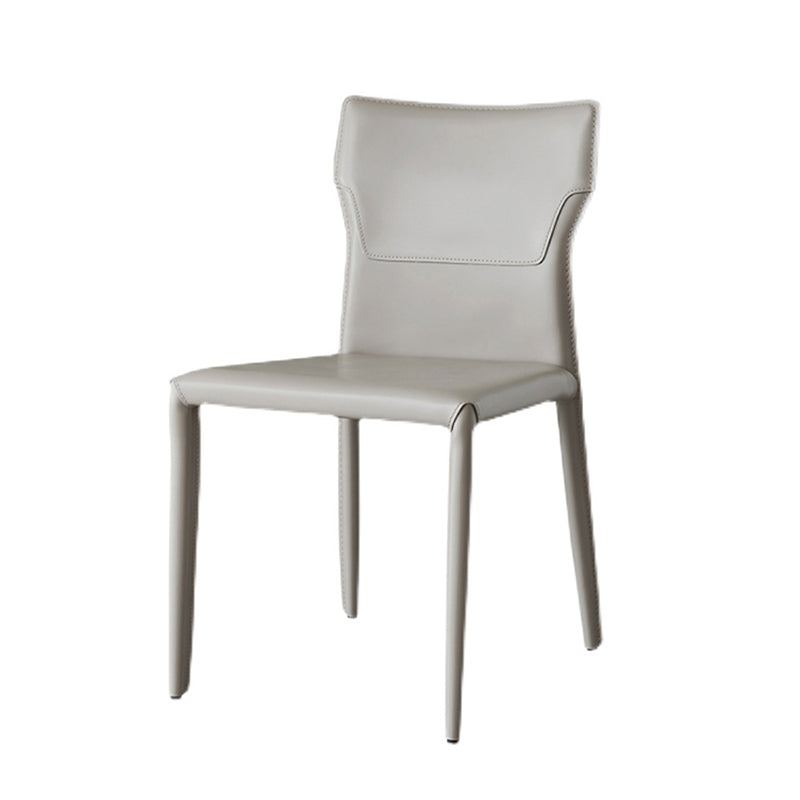 Contemporary Armless Dining Chairs Upholstered Chair for Home