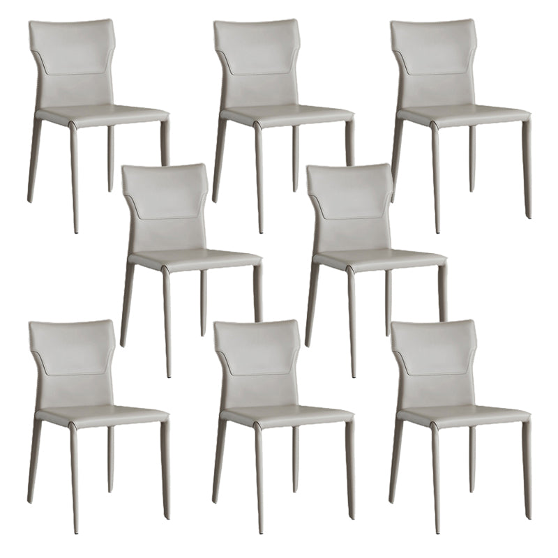 Contemporary Armless Dining Chairs Upholstered Chair for Home