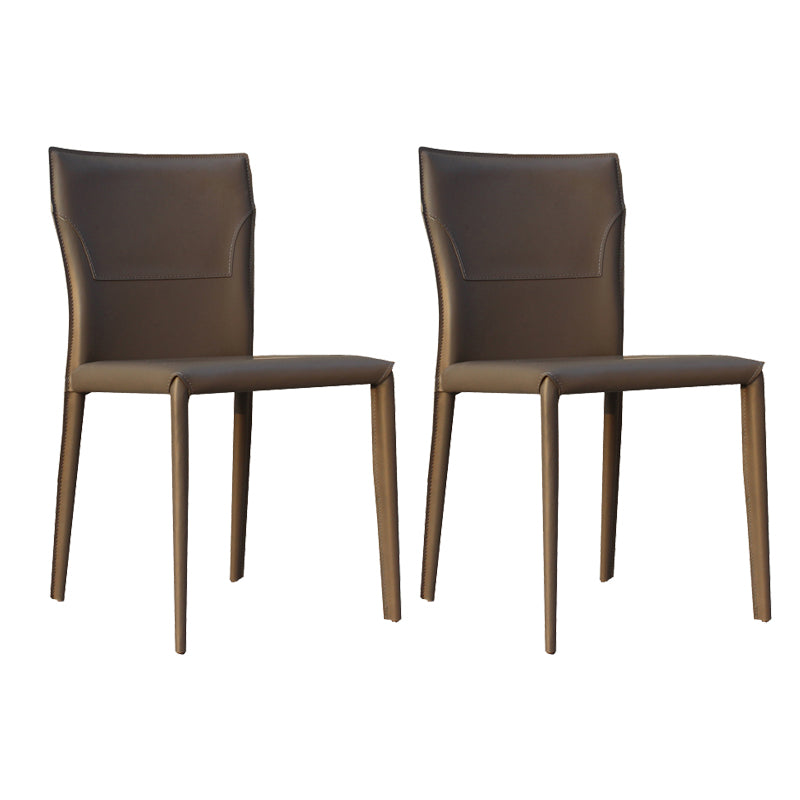 Contemporary Armless Dining Chairs Upholstered Chair for Home