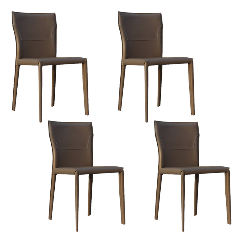 Contemporary Armless Dining Chairs Upholstered Chair for Home