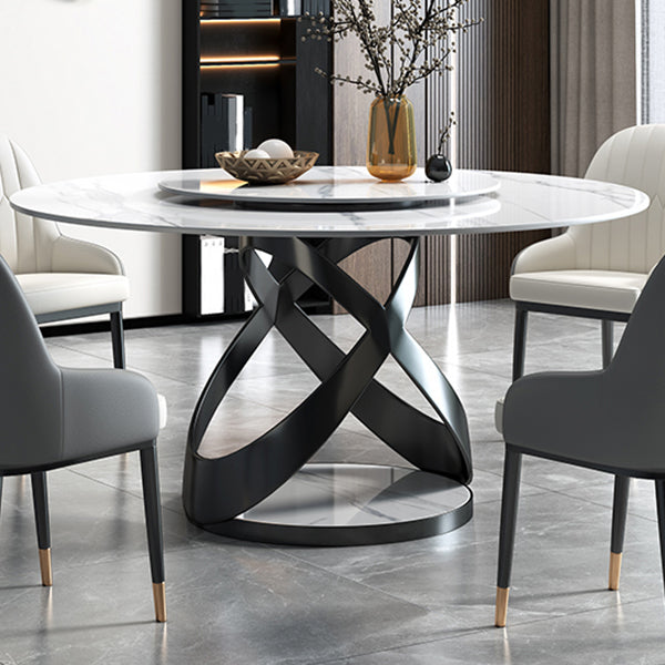 Sintered Stone Top Table Round Dining Table for Home Kitchen Dinner Furniture