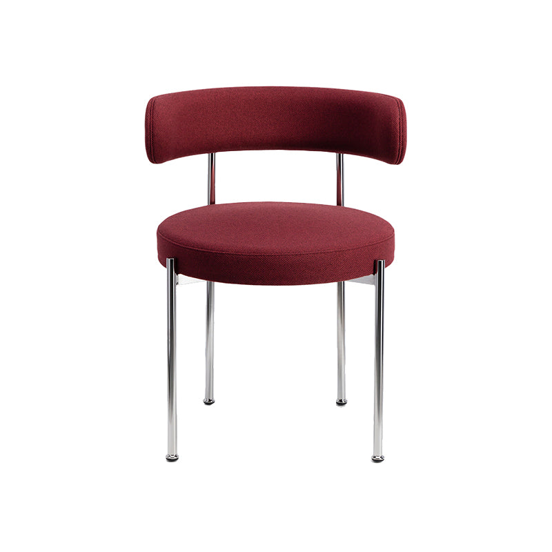 Contemporary Style Dining Chairs Upholstered Open Back Armless Chair for Home