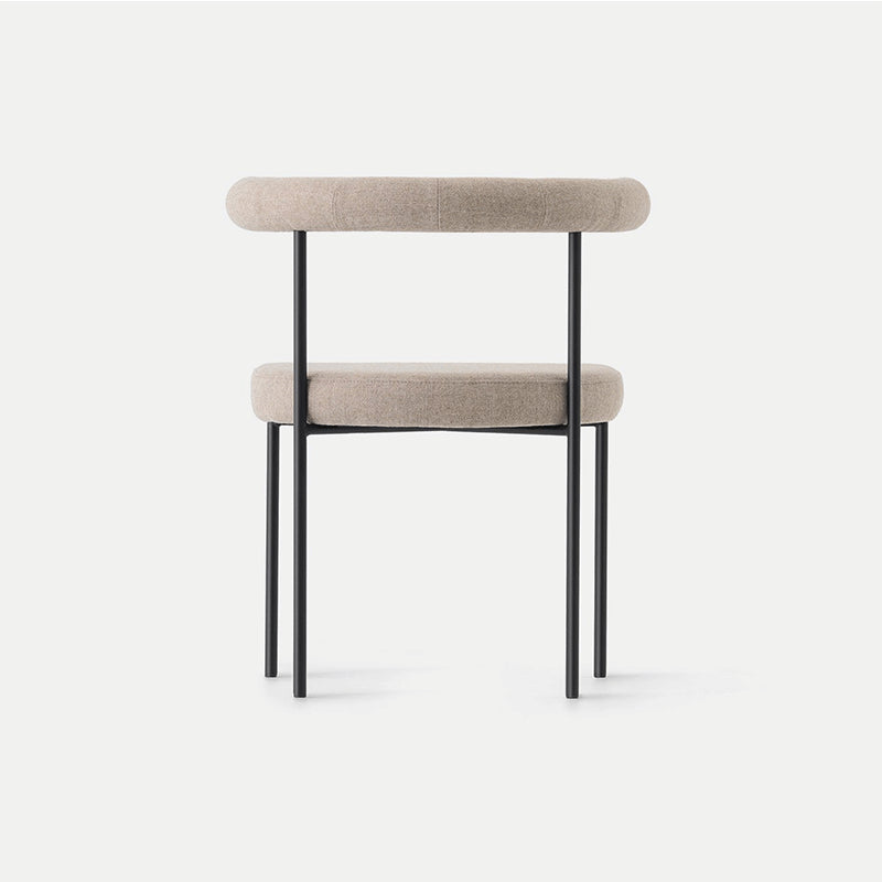 Open Back Dining Side Chair Contemporary Armless Dining Chairs for Home