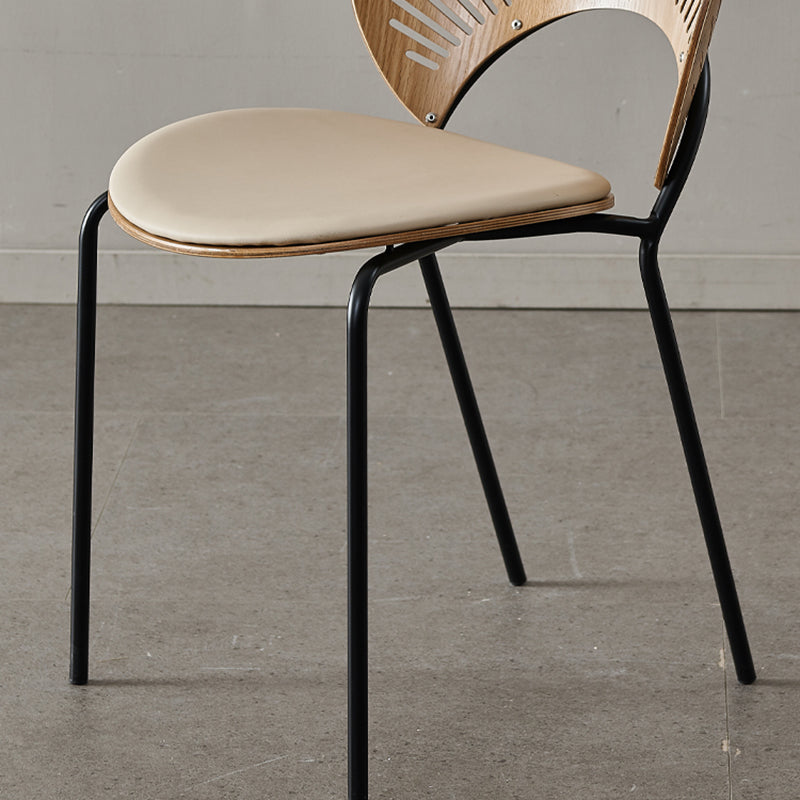 Manufactured Wood Dining Chair Contemporary Armless Home Side Chair