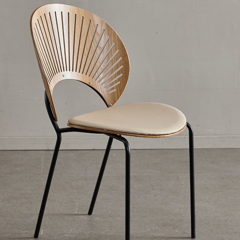 Manufactured Wood Dining Chair Contemporary Armless Home Side Chair