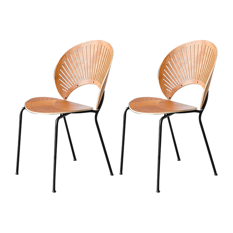 Manufactured Wood Dining Chair Contemporary Armless Home Side Chair