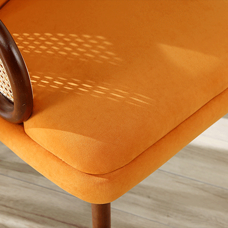 Traditional Style Dining Chair Upholstered Solid Wood Dining Armchair for Home