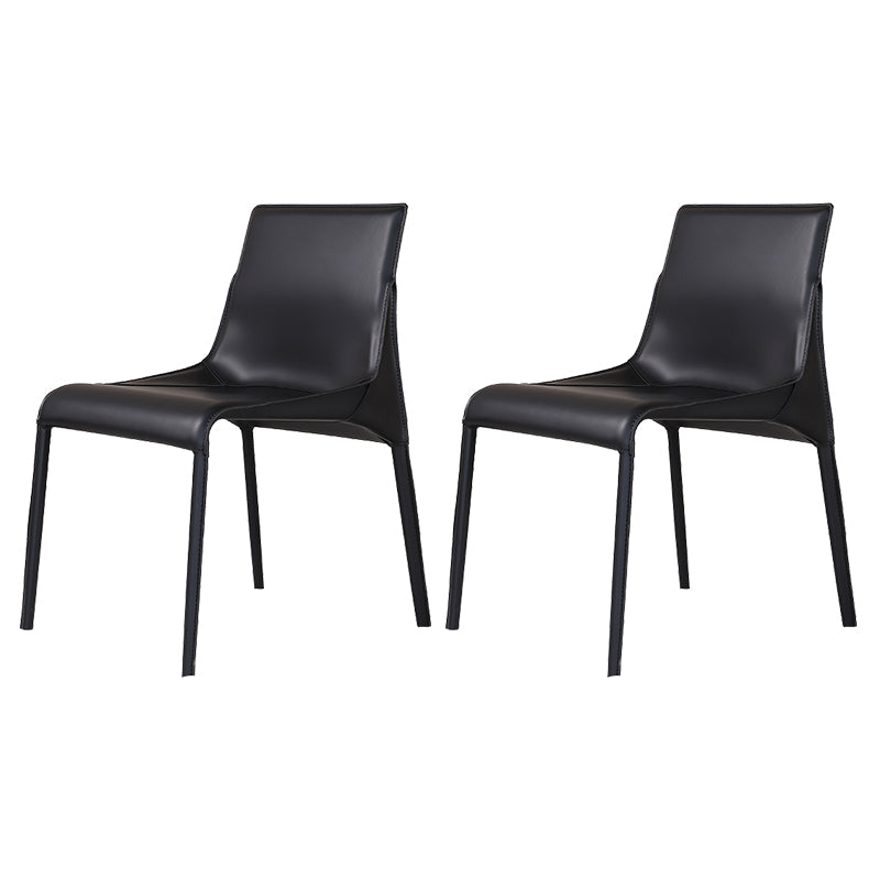 Upholstered Dining Chairs Modern Faux Leather Dining Side Chair