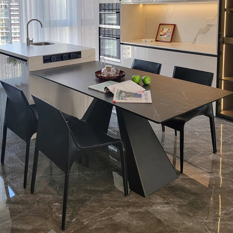 Upholstered Dining Chairs Modern Faux Leather Dining Side Chair