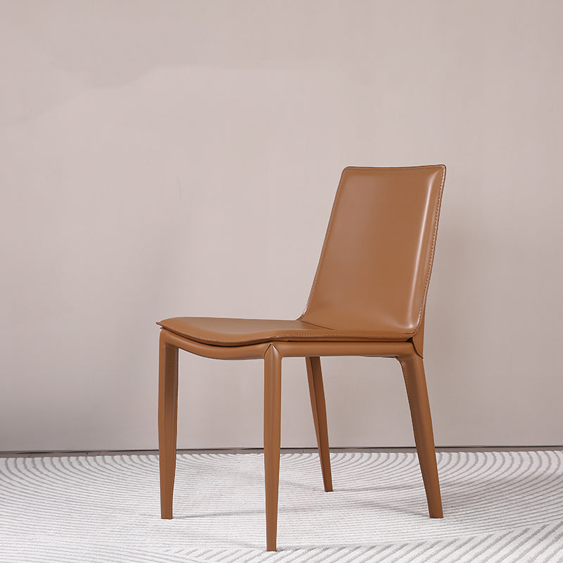 Faux Leather Dining Chair Contemporary Side Dining Chairs for Home