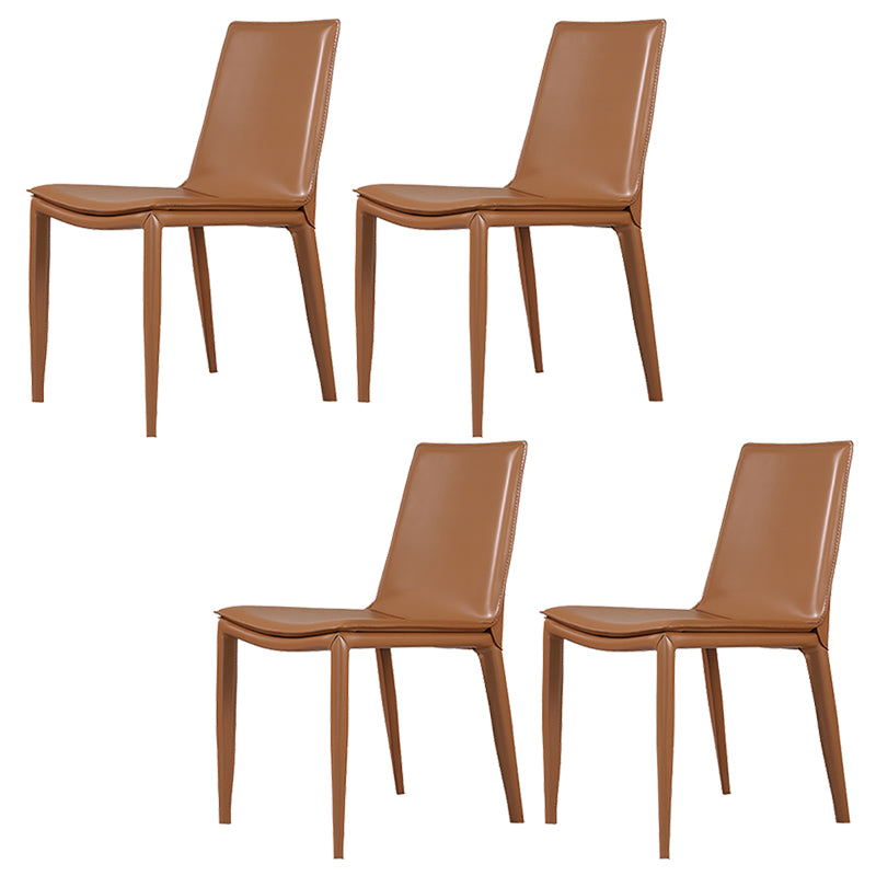 Faux Leather Dining Chair Contemporary Side Dining Chairs for Home