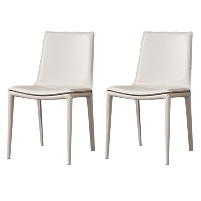 Faux Leather Dining Chair Contemporary Side Dining Chairs for Home