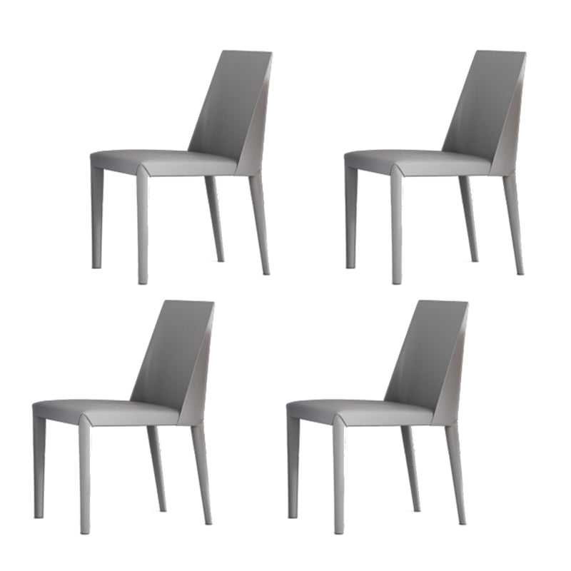 Matte Finish Dining Chair for Home Metal Modern Indoor Side Chair
