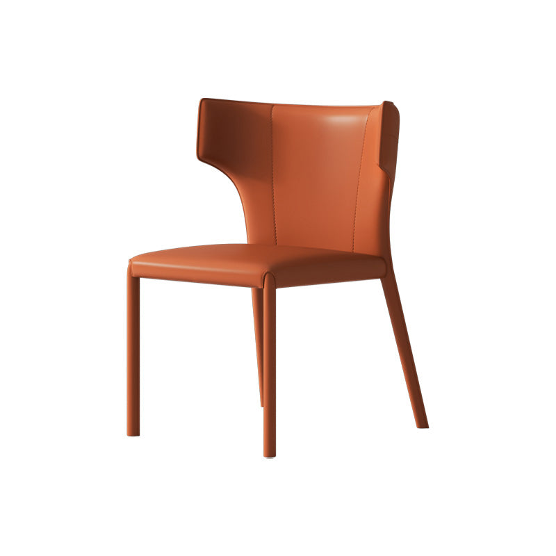 Matte Finish Dining Chair for Home Metal Modern Indoor Side Chair