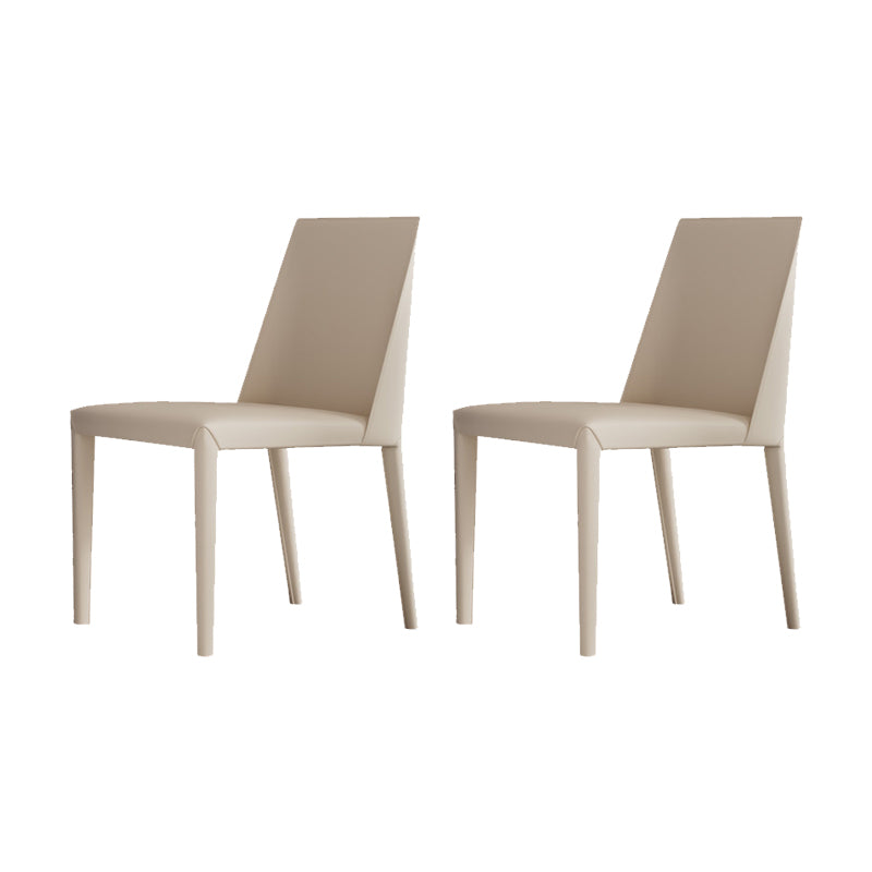 Matte Finish Dining Chair for Home Metal Modern Indoor Side Chair