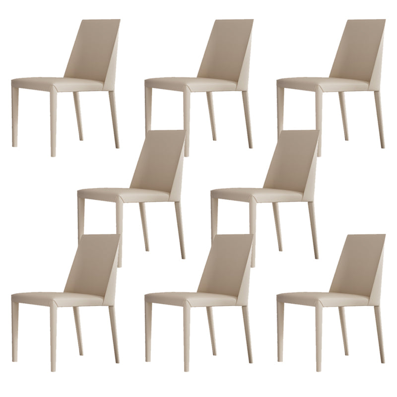 Matte Finish Dining Chair for Home Metal Modern Indoor Side Chair