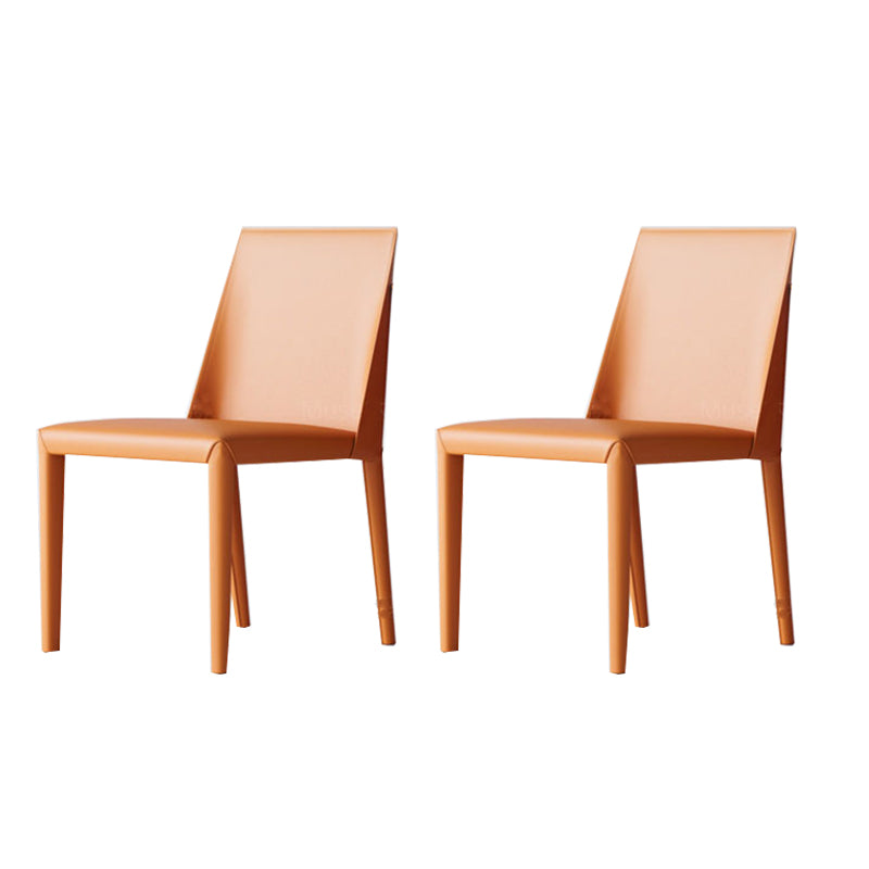 Matte Finish Dining Chair for Home Metal Modern Indoor Side Chair