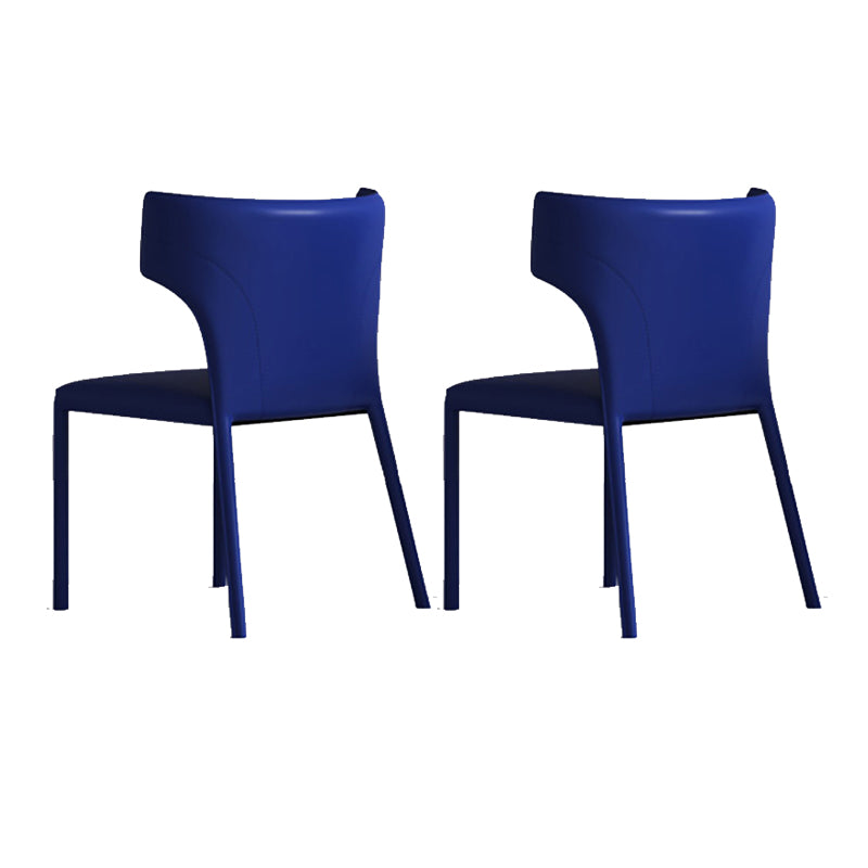 Matte Finish Dining Chair for Home Metal Modern Indoor Side Chair