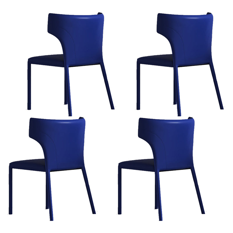 Matte Finish Dining Chair for Home Metal Modern Indoor Side Chair