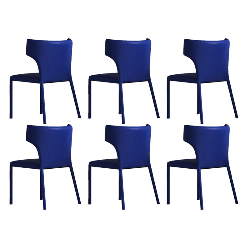Matte Finish Dining Chair for Home Metal Modern Indoor Side Chair