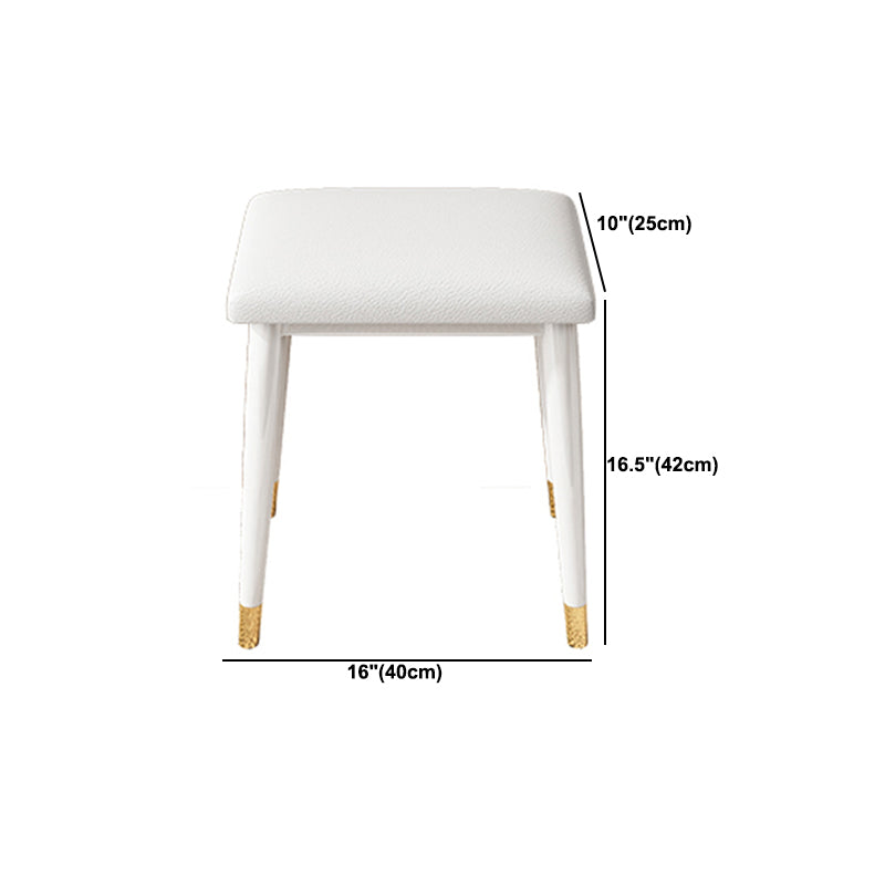 31.5" W Makeup Vanity Table Set in White with 2 Storage Drawers