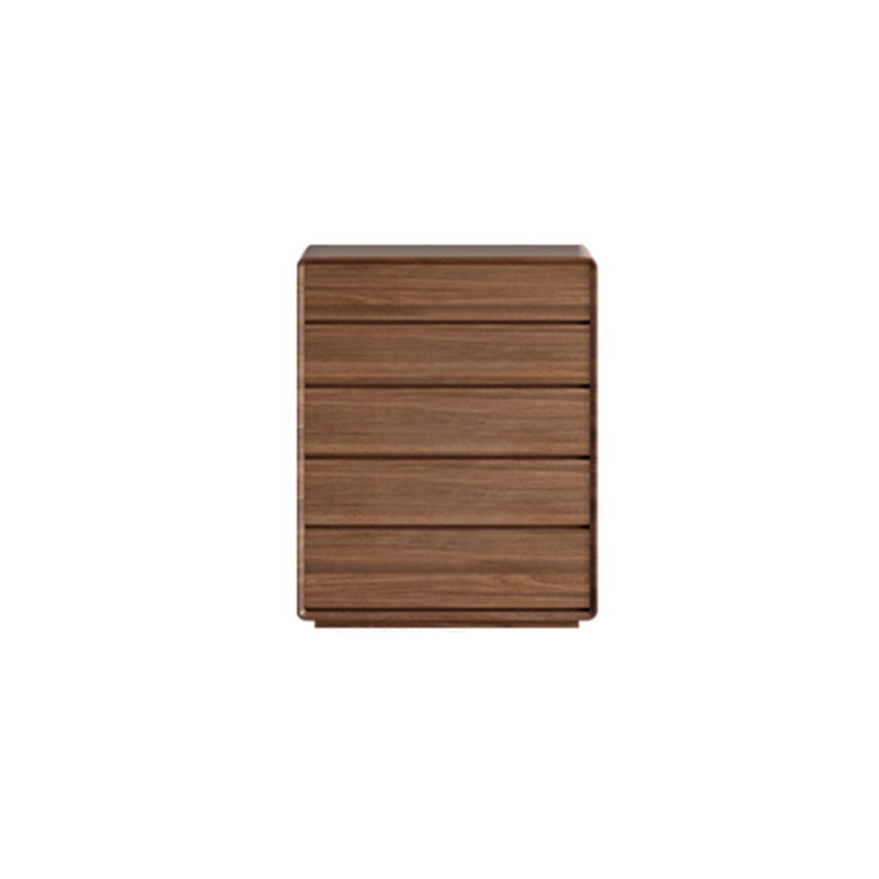 Modern Rectangle Cabinet Brown Wood Side Cabinet with Drawer