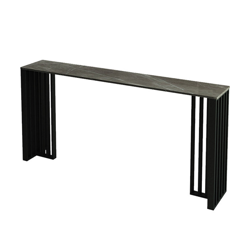 Industrial 1/2/4 Pieces Bar Table Set Rectangle Bar Table with High Metal Stools