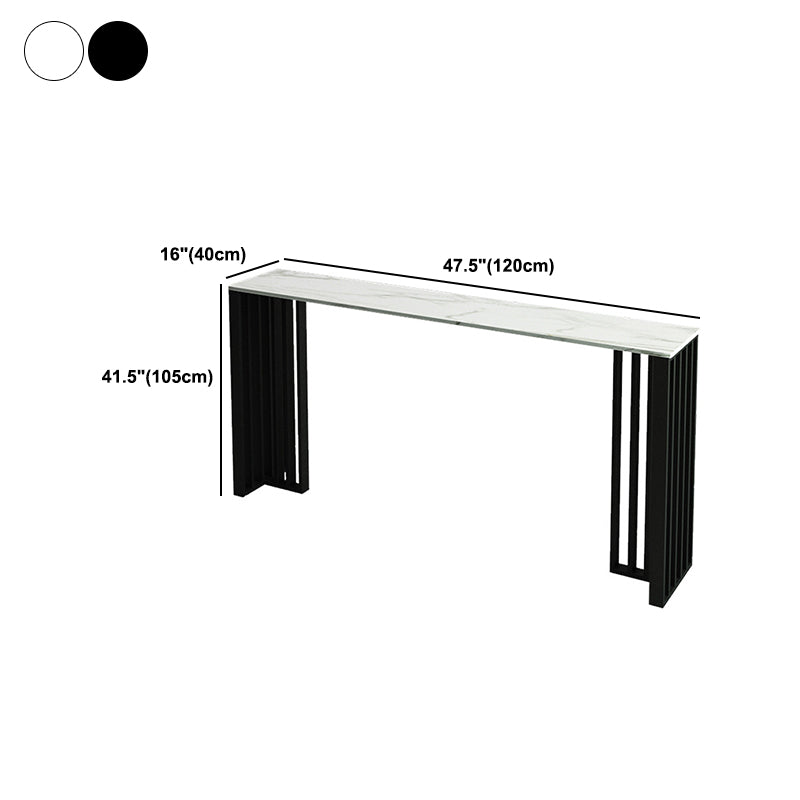 Industrial 1/2/4 Pieces Bar Table Set Rectangle Bar Table with High Metal Stools