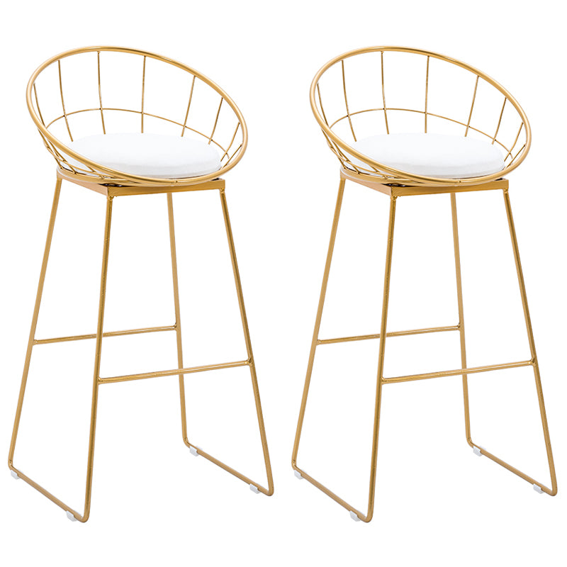 Glam 1/2/4/7 Pieces Bar Table Set Rectangle Bar Table with Metal High Stools