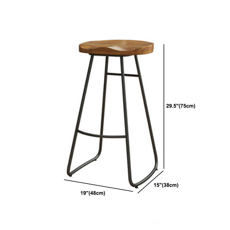 Modern Bar Table Set 1/7 Pieces Rectangle Wood Counter Table with Stools for Balcony