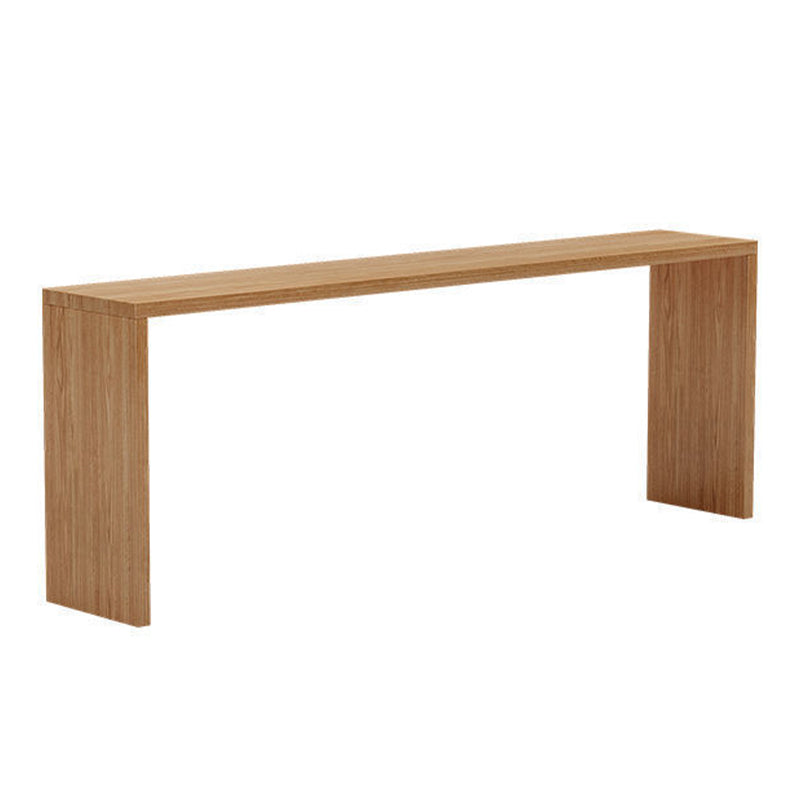 Modern Bar Table Set 1/2/3 Pieces Rectangle Bar Table with Wooden High Stools for Kitchen