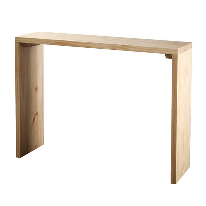 Modern Bar Table Set 1/2/3 Pieces Rectangle Bar Table with Wooden High Stools for Kitchen