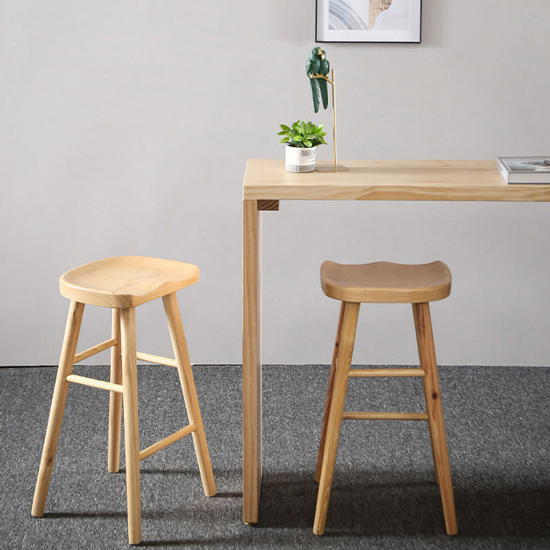 Modern Bar Table Set 1/2/3 Pieces Rectangle Bar Table with Wooden High Stools for Kitchen