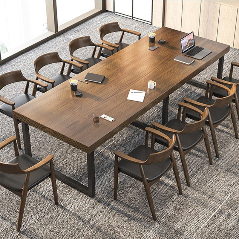 Modern 1/10 Pieces Dining Set Rectangle Pine Wood Dining Table for Cafe