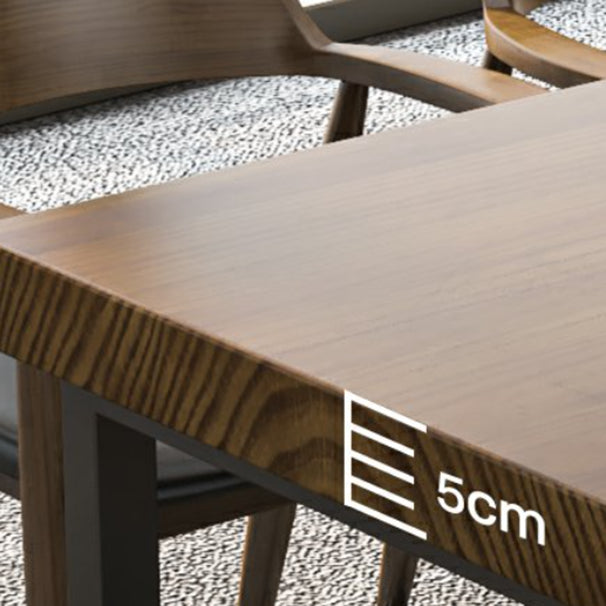 Modern 1/10 Pieces Dining Set Rectangle Pine Wood Dining Table for Cafe