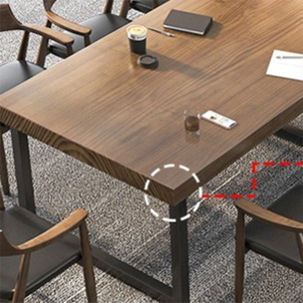 Modern 1/10 Pieces Dining Set Rectangle Pine Wood Dining Table for Cafe