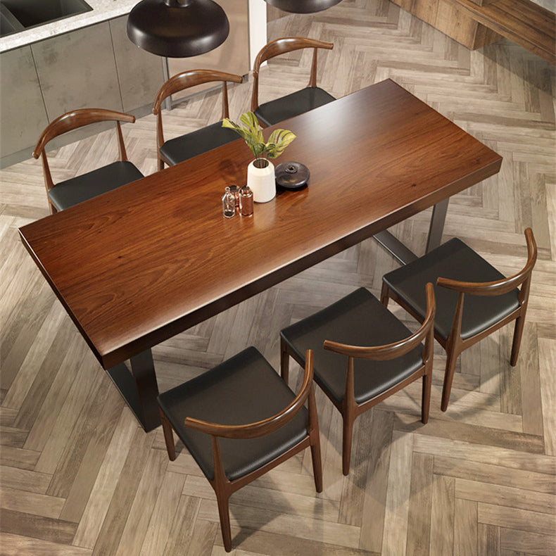 Modern 1/5/7 Pieces Dining Set Rectangle Pine Wood Dining Table for Kitchen