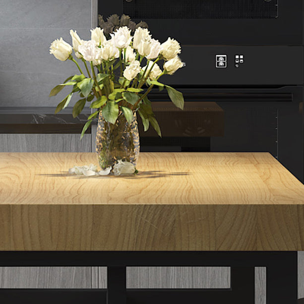 Modern Dining Set 1/2/3/5/7 Pieces Rectangle Pine Wood Dining Table for Dining Room